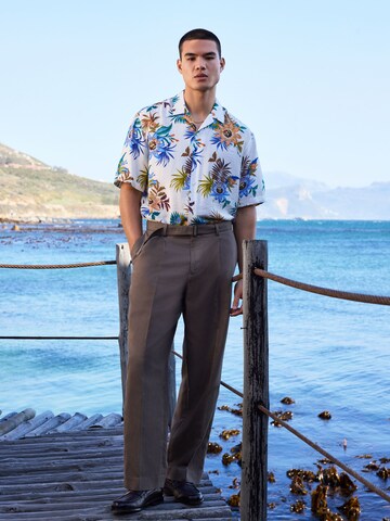 Loosefit Pantalon à pince Next en marron