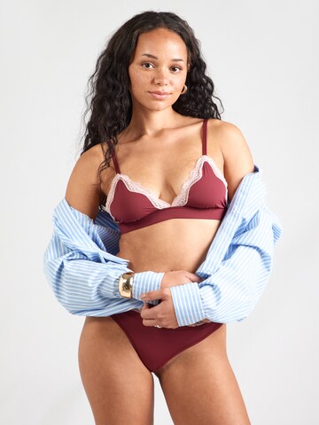 Tommy Hilfiger Underwear Triangle Bra in Red