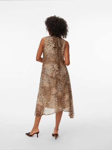 VERO MODA Jurk 'VMSMILLA' in Bruin