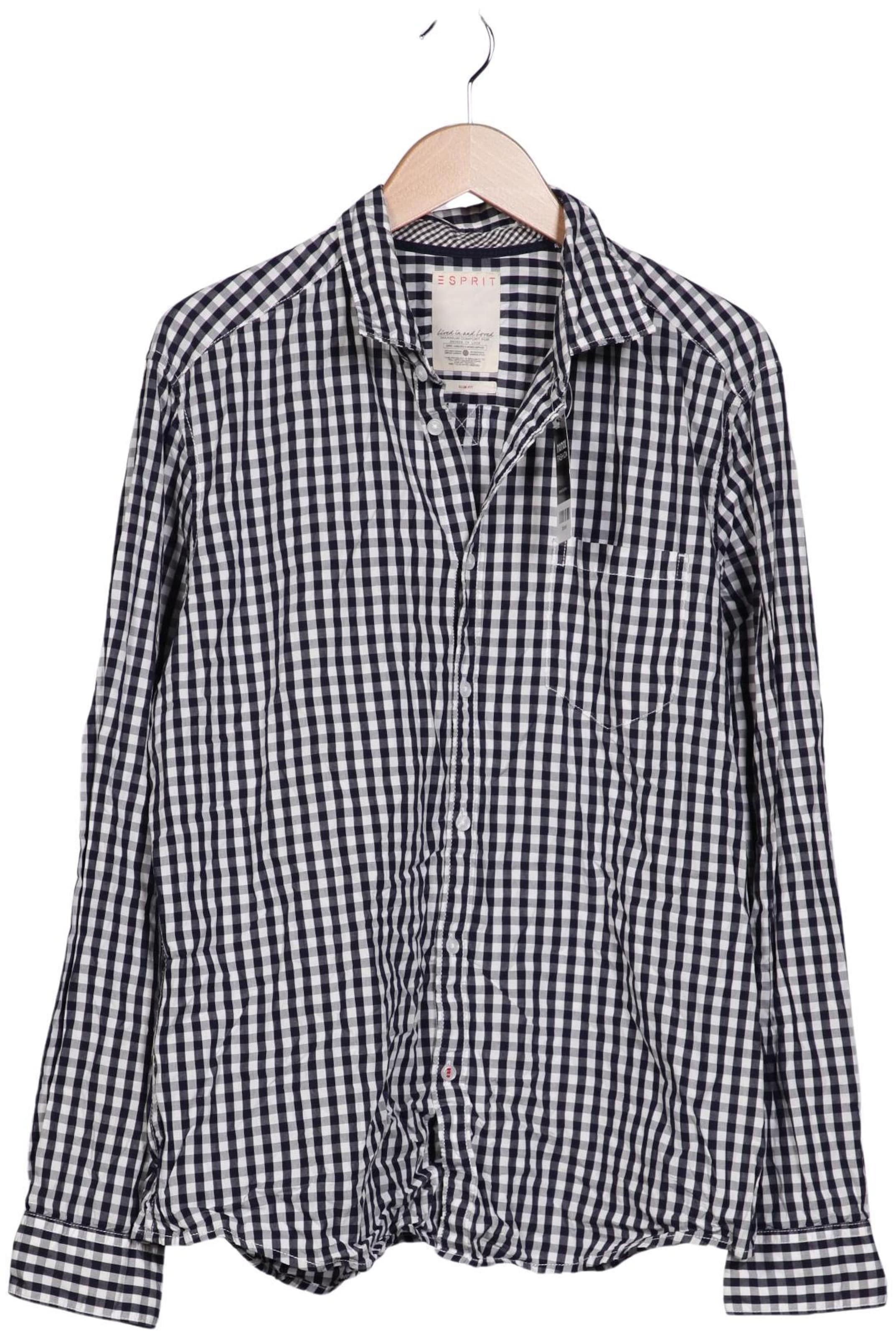 ESPRIT Button Up Shirt in XL in Blue: front