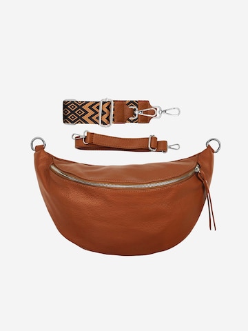 SevaBags Crossbody Bag in Brown: front