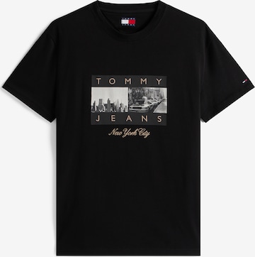 Tricou de la Tommy Jeans pe negru: față