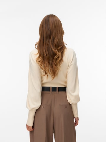 VERO MODA Sweater 'VMHOLLYKARIS' in Beige