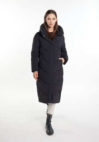 usha WHITE LABEL Winter Coat 'Teylon' in Black