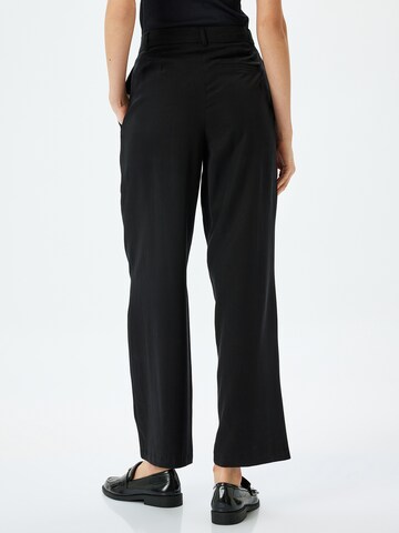 Koton Wide Leg Hose in Schwarz