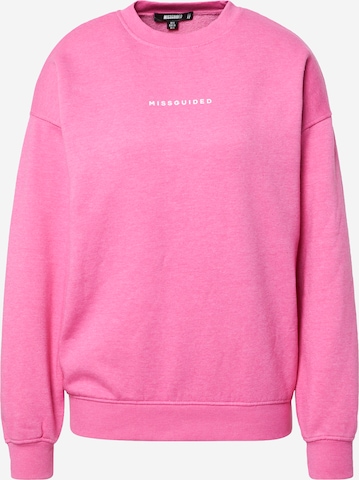 Missguided Sweatshirt in Pink: front