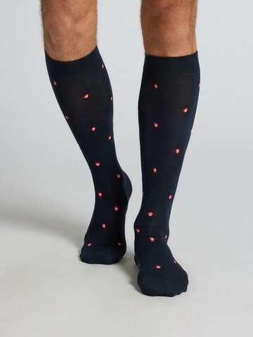 IUMAN Intimissimi Uomo Socks in Blue: front