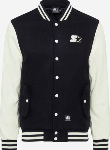 Starter Black Label Regular Fit Overgangsjakke i sort: forside