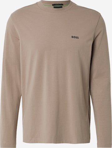 Maglietta di BOSS in verde: frontale