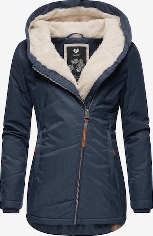 Ragwear Winter Jacket 'Gordon' in Blue: front