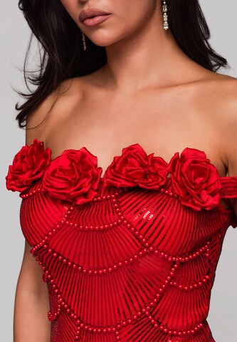 Ombre Abendkleid in Rot