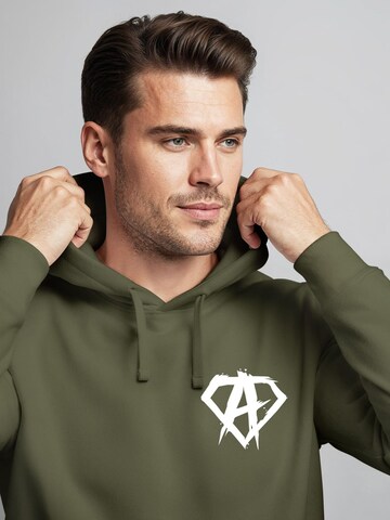 Neverless Sweatshirt 'Anarchy Gym' in Green