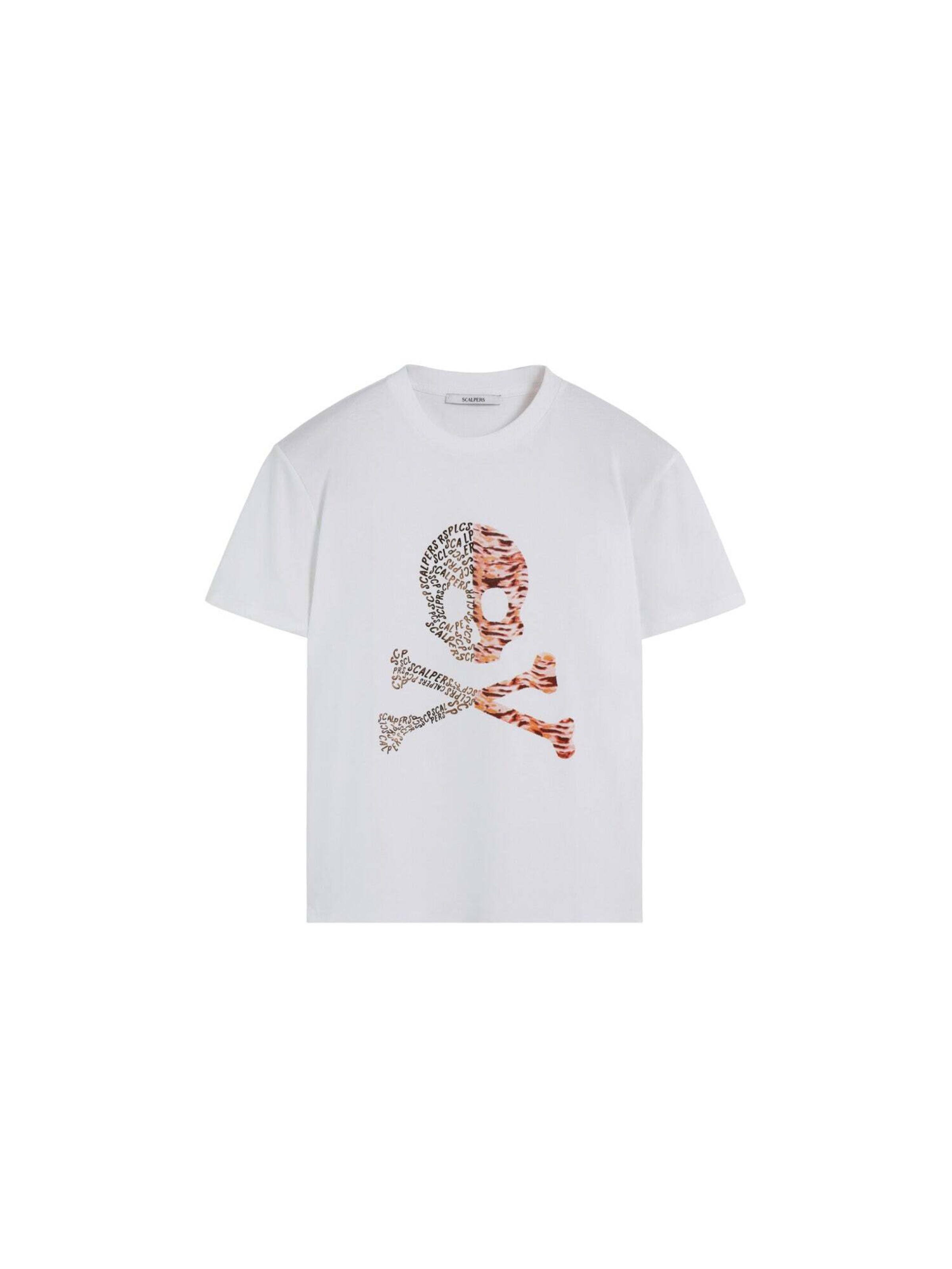 Scalpers Тениска в бяло: отпред
