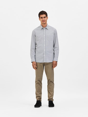 SELECTED HOMME Regular fit Button Up Shirt 'Nicki' in Blue