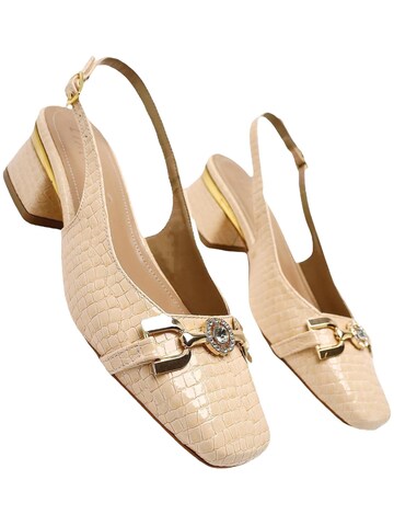 Limoya Slingback pumps in Beige: front