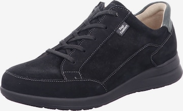 Finn Comfort Sportlicher Schnürschuh 'Sneaker Low Damen 02286 902344 Echtleder in schwarz' in Blau: Vorderseite