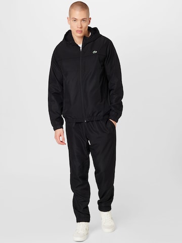 Lacoste Sport Tracksuit in Black: front