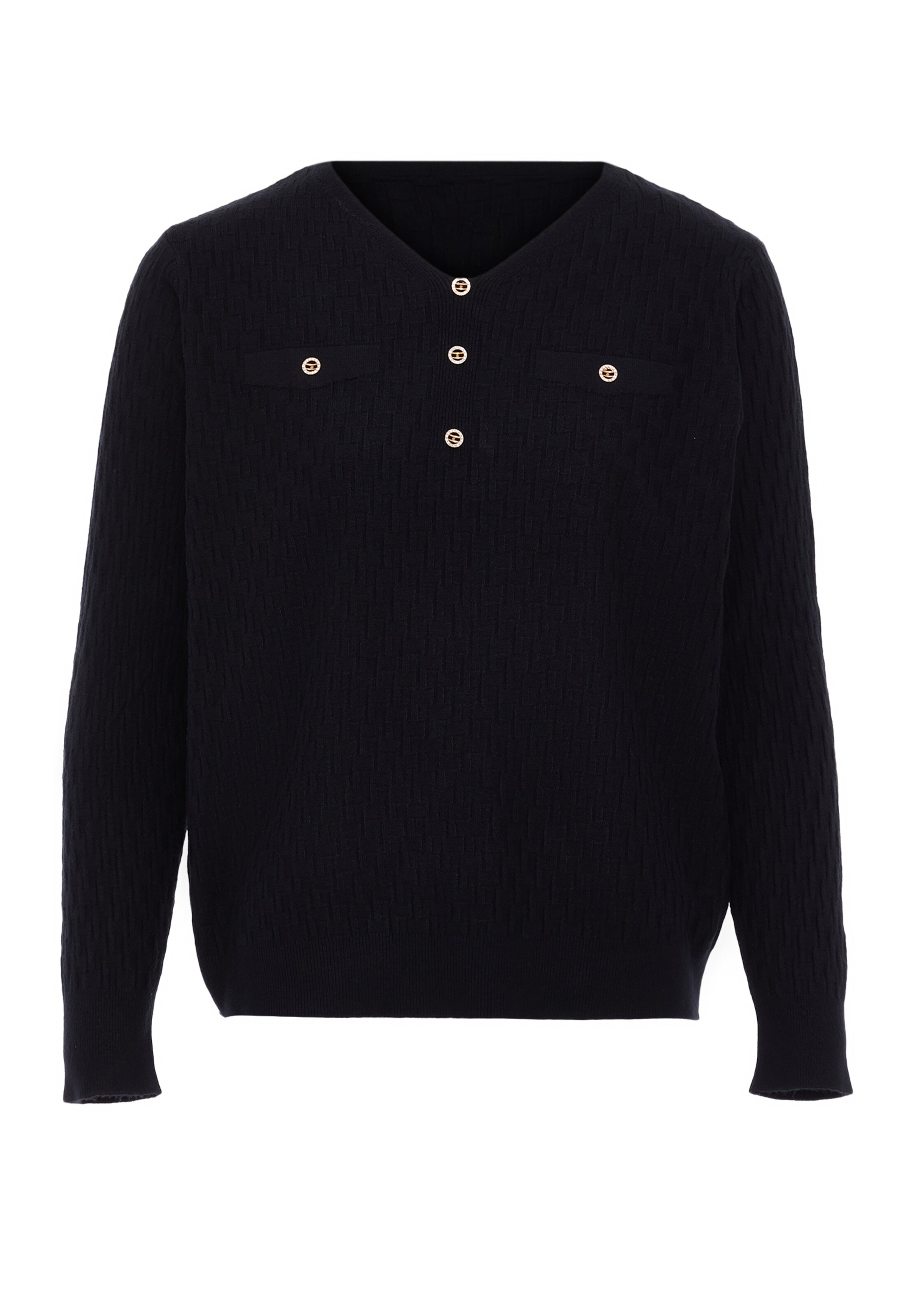 caneva - Pullover em preto: frente