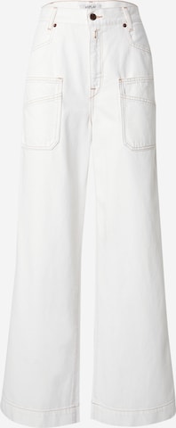 REPLAY Wide Leg Cargofarkut värissä valkoinen: etupuoli