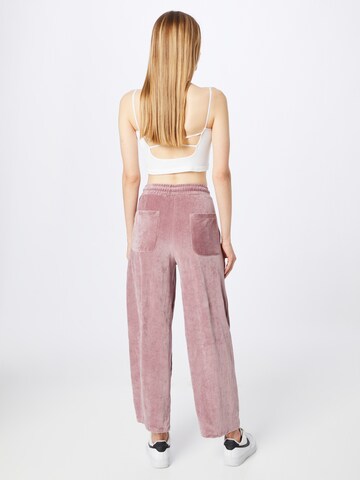 Obey Wide leg Pants 'Enzo' in Pink