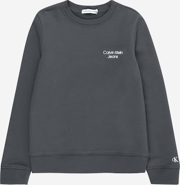 Calvin Klein Jeans Sweatshirt in Grey: front