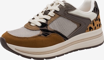 Tamaris Sneakersy niskie w kolorze brązowy: przód