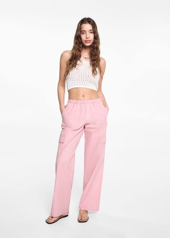 MANGO TEEN Regular Pants 'Comfyc' in Pink