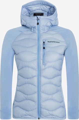 Veste mi-saison PEAK PERFORMANCE en bleu : devant