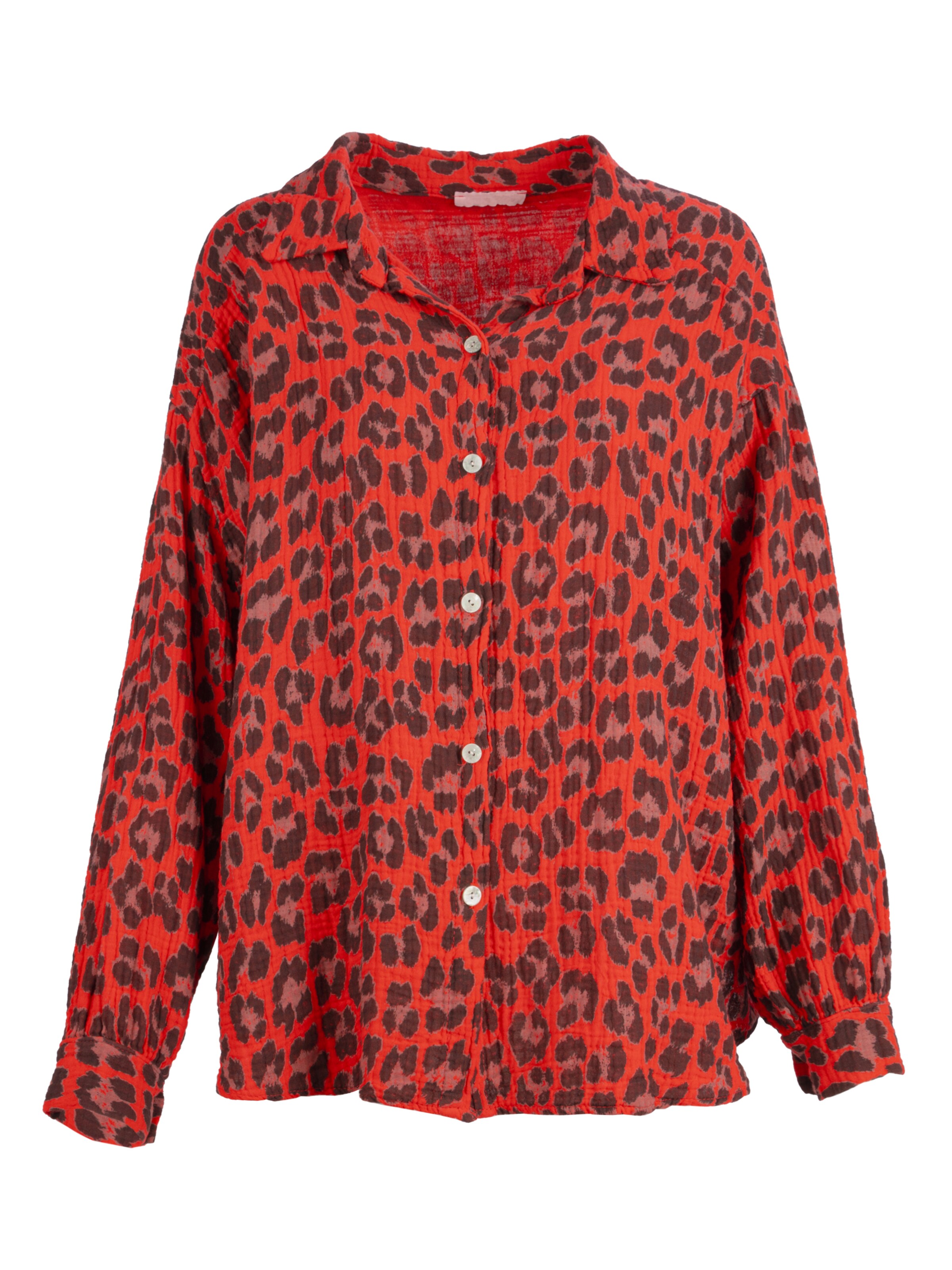 Seasons of April Blouse 'Leo Queen' in Rood: voorkant