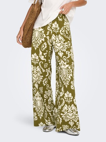 JDY Regular Hose 'JDYTami' in Grün: Vorderseite