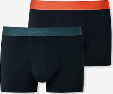 SCHIESSER - Calzoncillo boxer ' 95/5 Organic Cotton ' en azul: frente