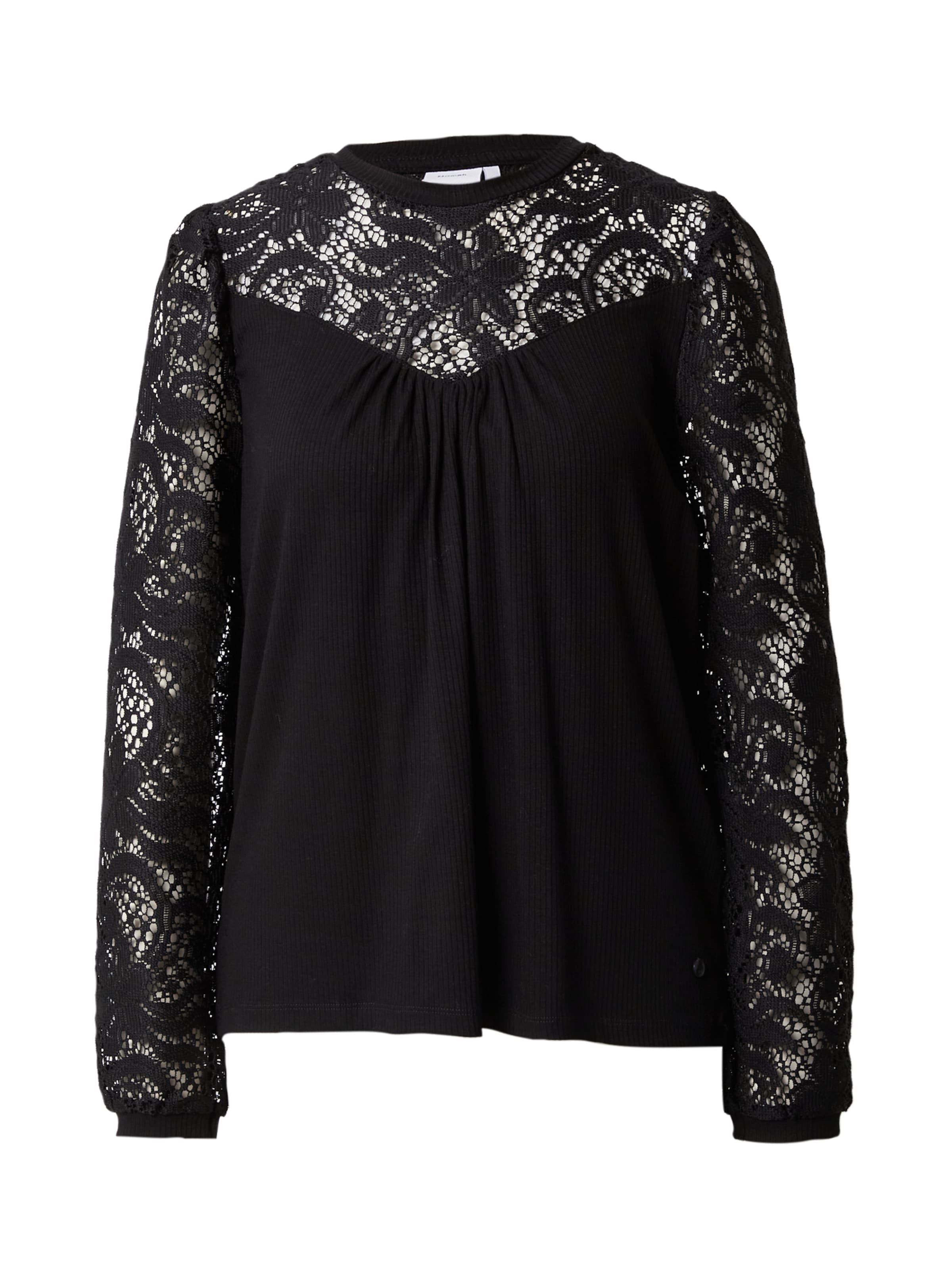 NÜMPH - Camiseta 'LEX' en negro: frente