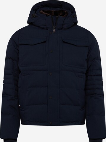 Tommy Hilfiger Big & Tall Winter Jacket in Blue: front