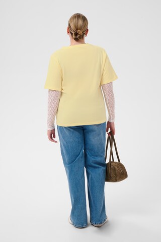 KAFFE CURVE Shirt in Yellow