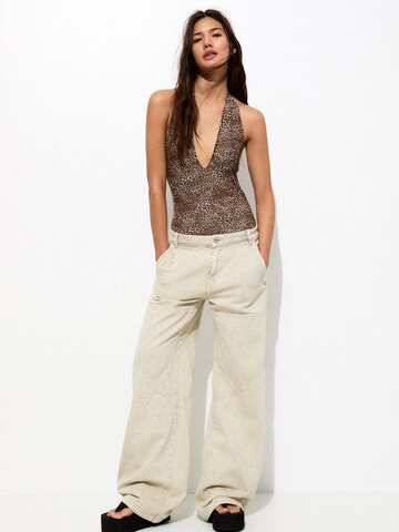 Body a maglietta di Pull&Bear in marrone
