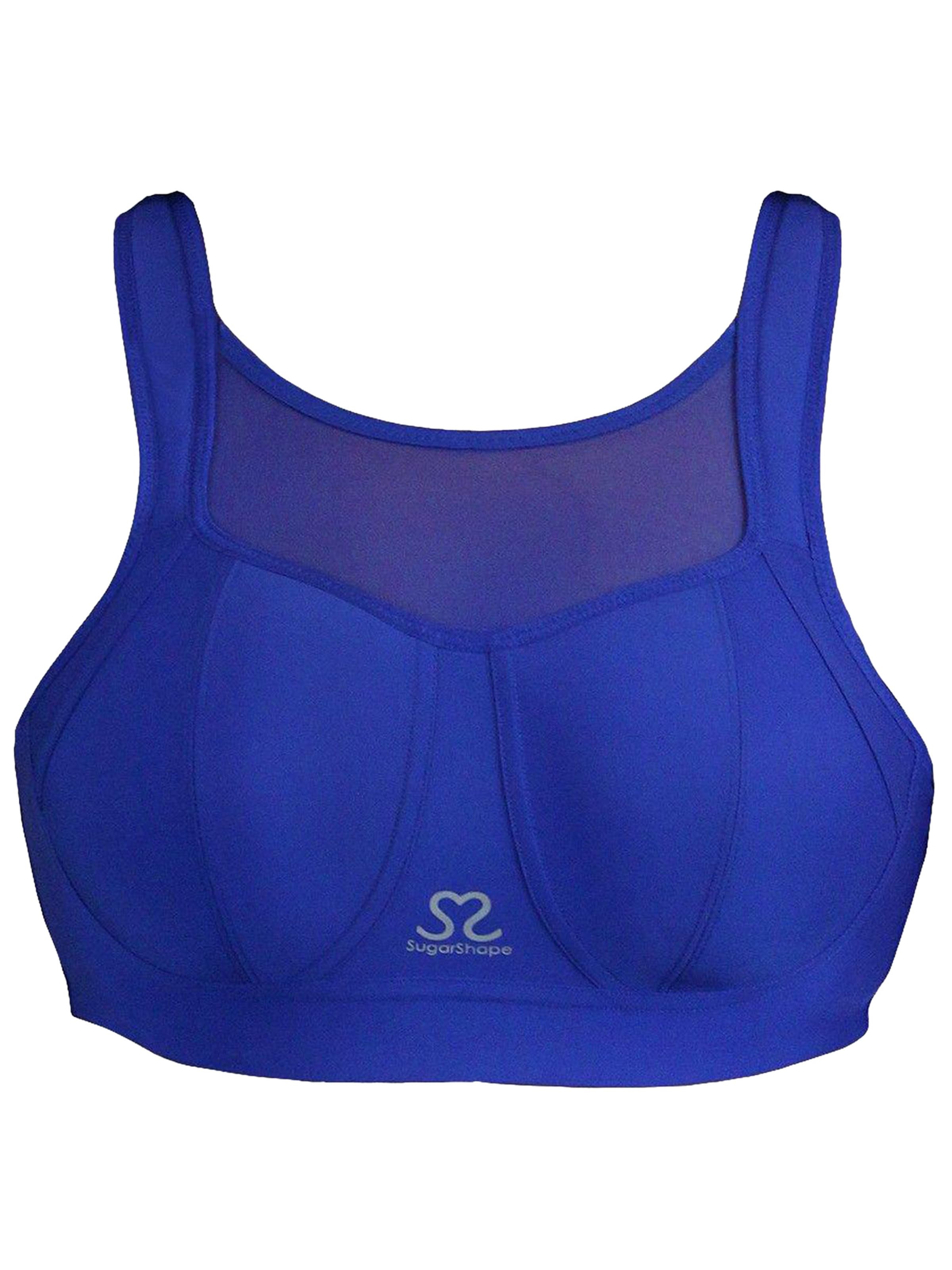 SugarShape High neck Sport bh 'Move' in Blauw: voorkant