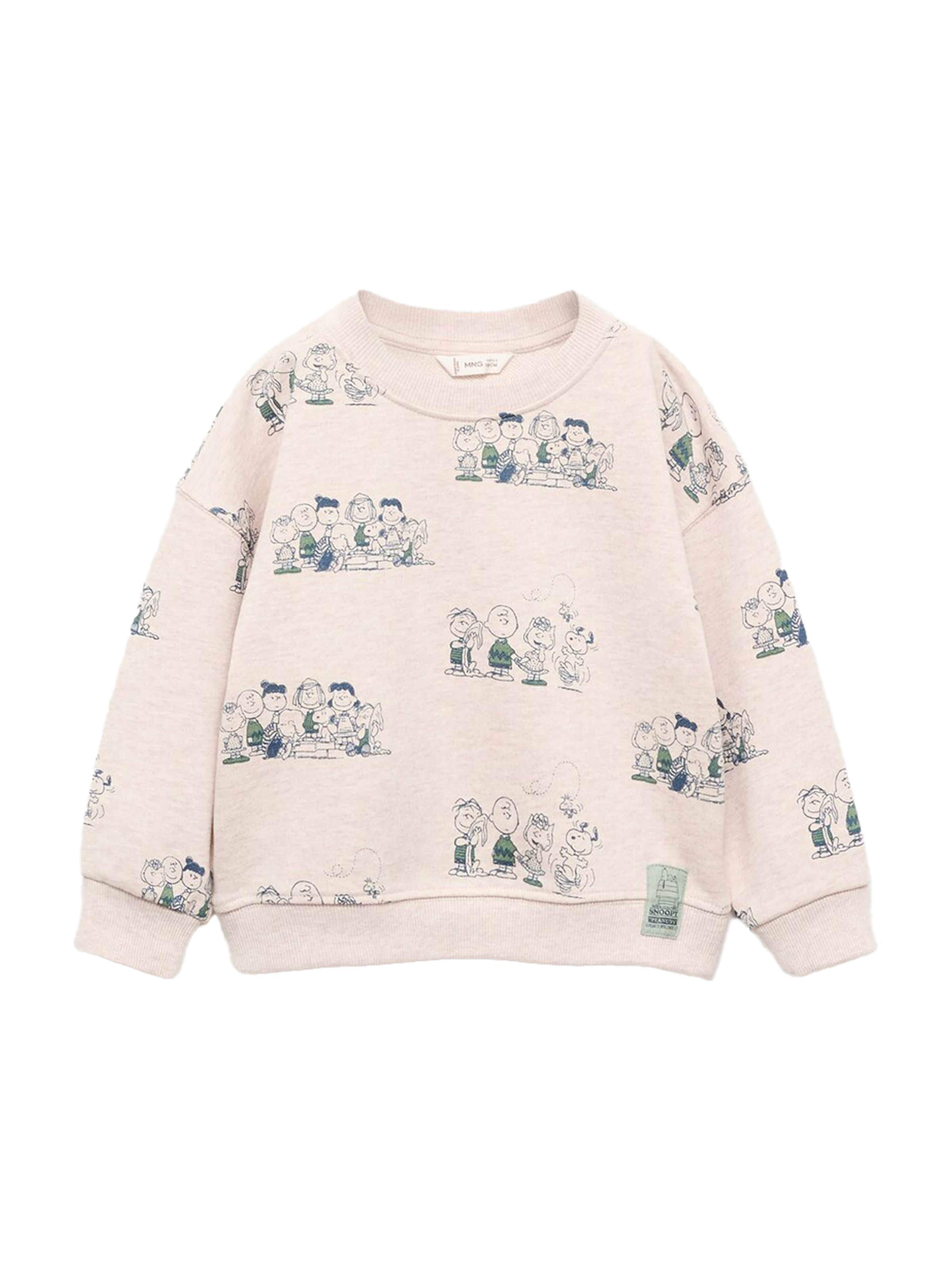 MANGO KIDS Mikina 'SNAOP' - Béžová: predná strana