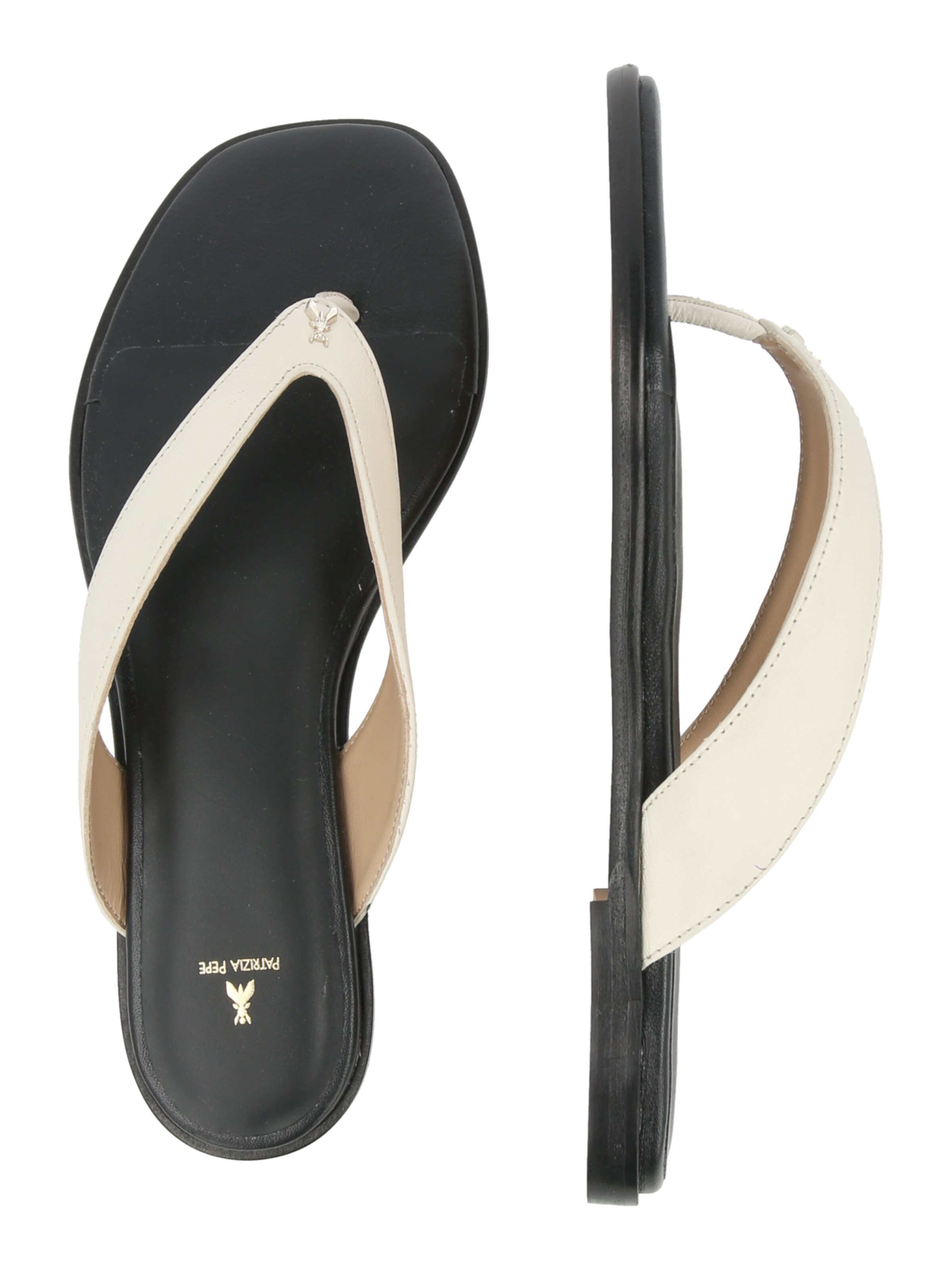 PATRIZIA PEPE T-Bar Sandals in Beige