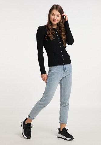 Mo ESSENTIALS Knit Cardigan in Black