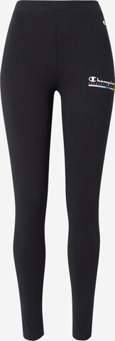 Coupe slim Leggings Champion Authentic Athletic Apparel en noir : devant