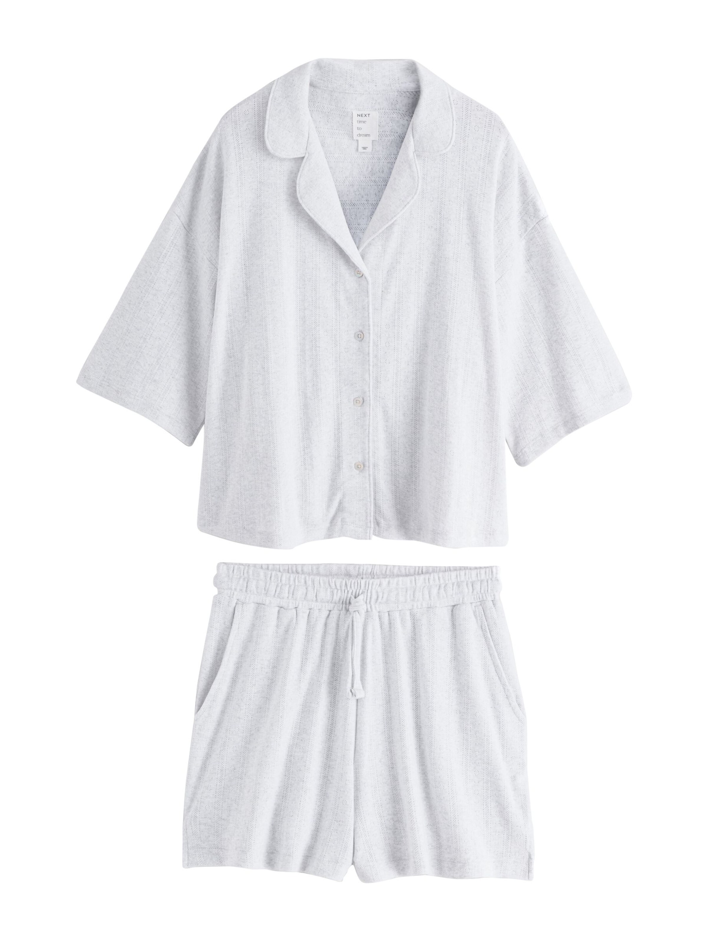 Next Pyžamo – šedá: přední strana