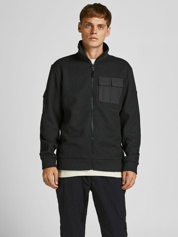 JACK & JONES Strickjacke 'Jcopocket' in Schwarz: Vorderseite