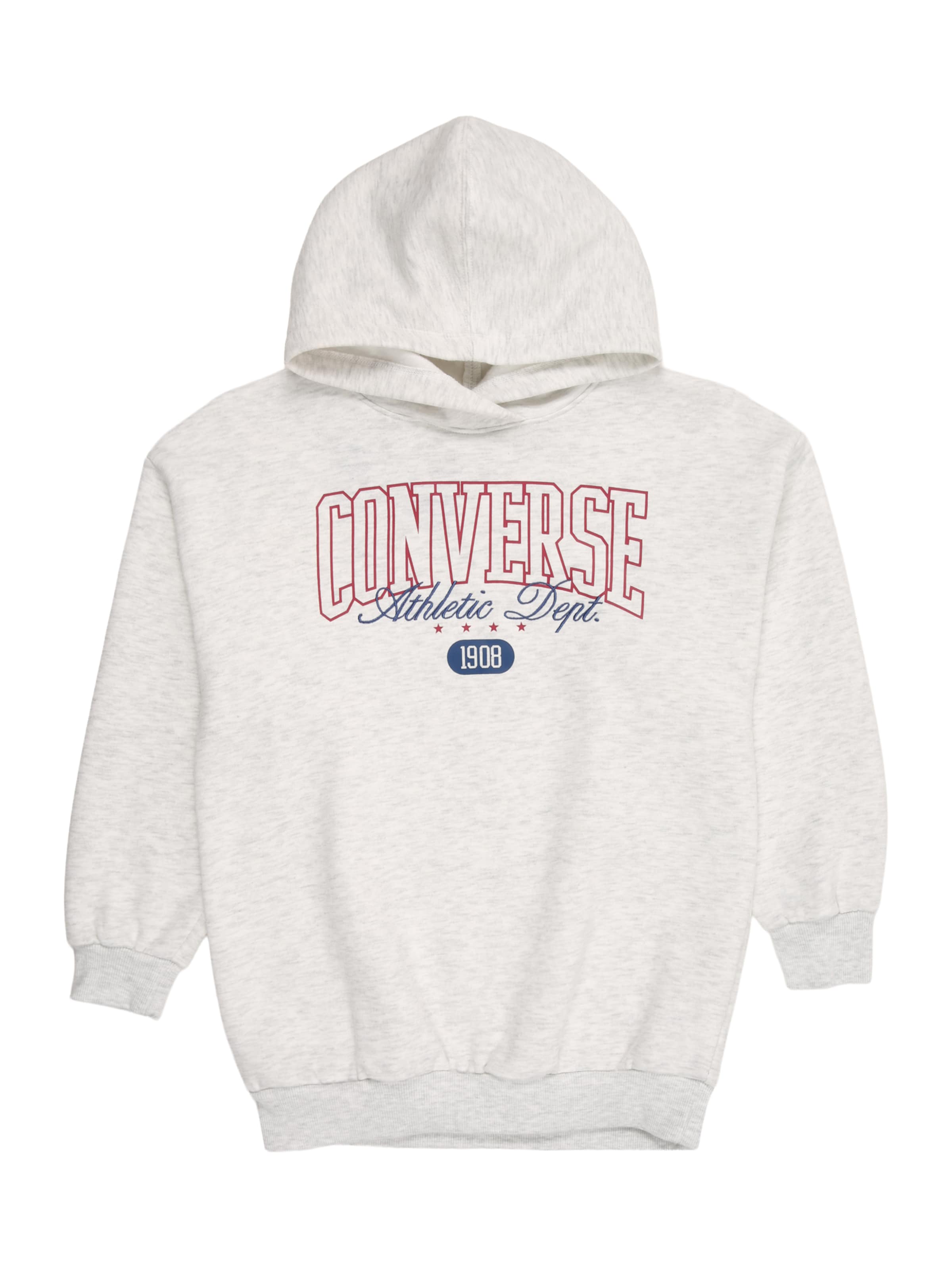 Bluză de molton de la CONVERSE pe gri: față