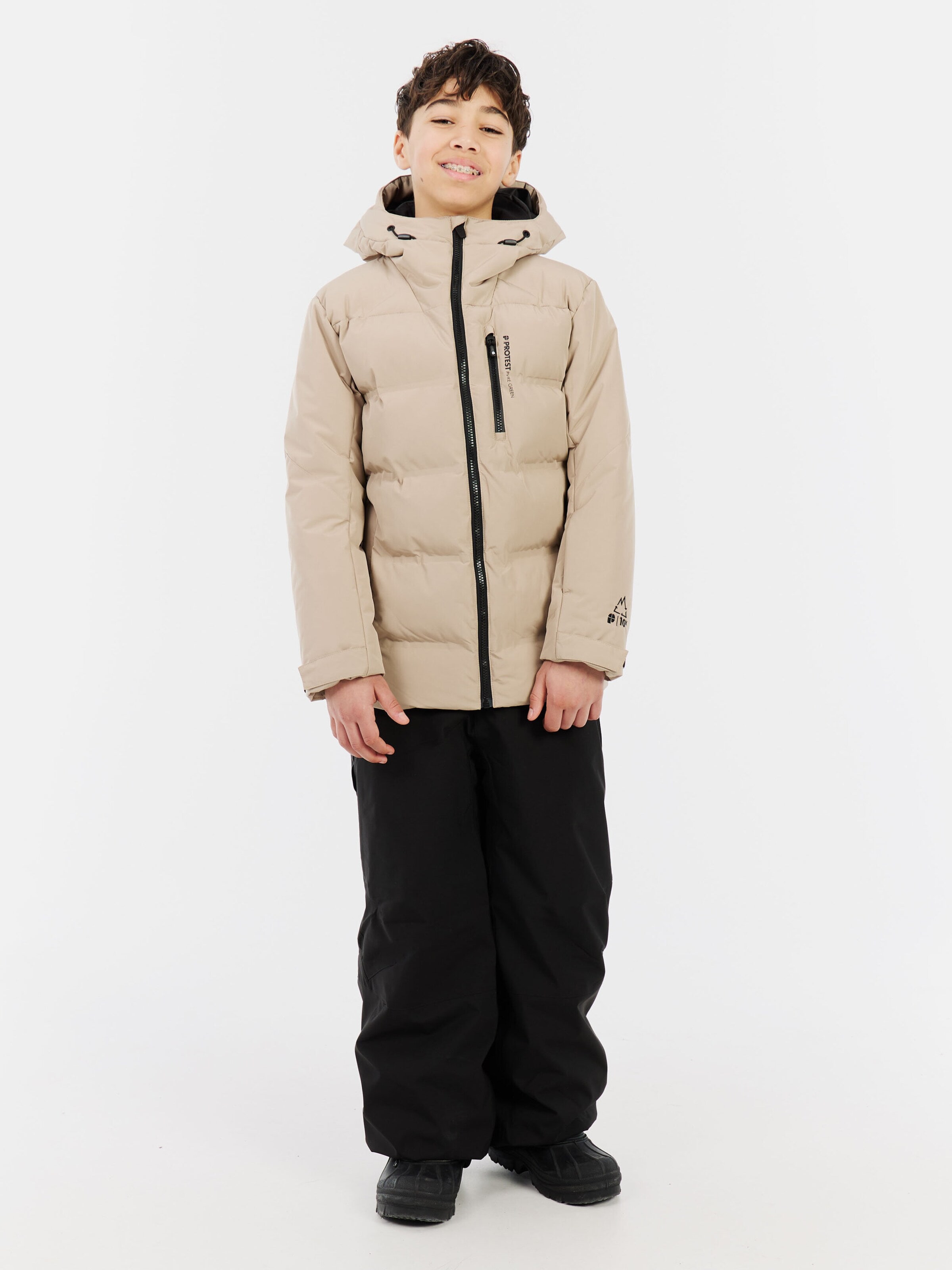 PROTEST Athletic Jacket 'PRTTumber JR' in Brown