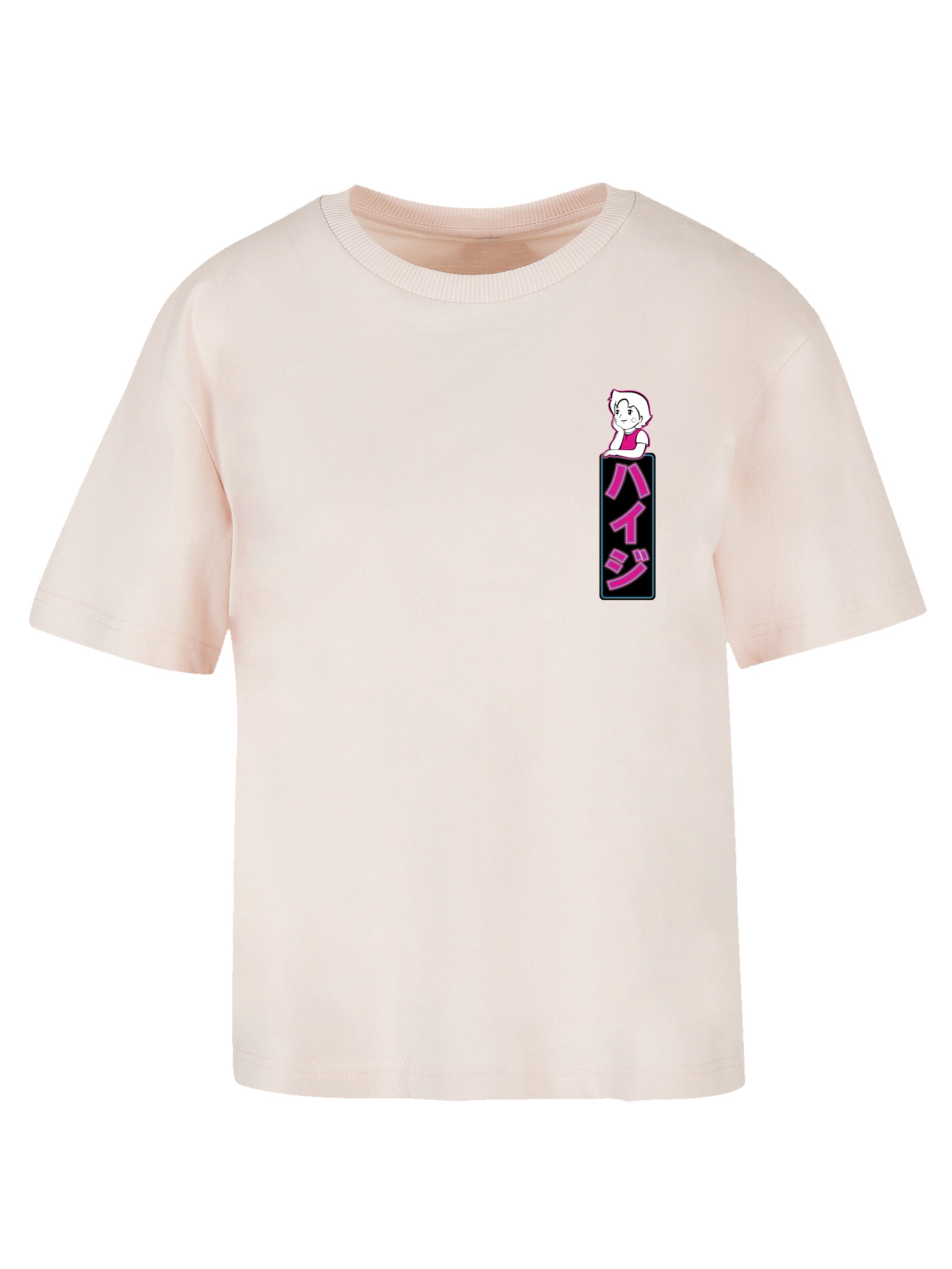 T-shirt 'Heidi Dream Big Heroes of Childhood' F4NT4STIC en rose : devant