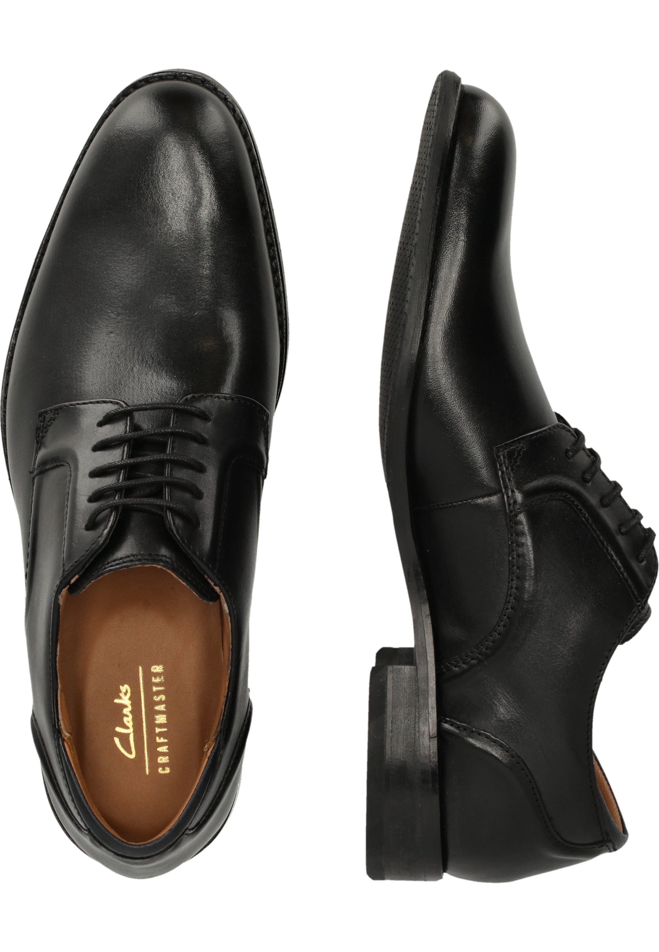 CLARKS Schnürschuhe 'CraftArlo Lace' in Schwarz