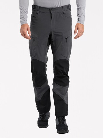 Haglöfs Regular Outdoor Pants 'Rugged Mountain' in Grey: front