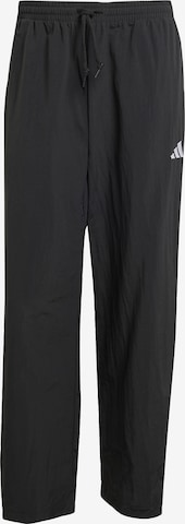ADIDAS SPORTSWEAR Loose fit Workout Pants 'Essential' in Black: front