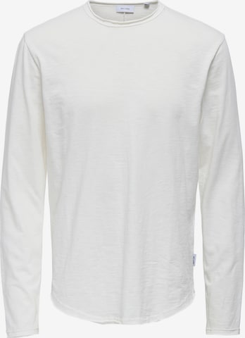 Only & Sons Футболка 'ONSBENNE' в Белый: спереди