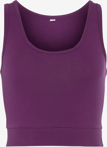 LASCANA Sports Top in Purple: front